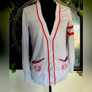 Zara Knit College style button up Cardigan! Pockets! Exc. Cond. size Small!